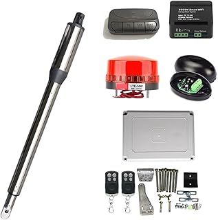 Automatic Sliding Gate Opener Automatic 300KG Single Leaf Door Electric Swing Gate Opener Motor DC Single Linear Actuator Operator Access Control System Pure Copper Motor, Durable and Reliable (Color