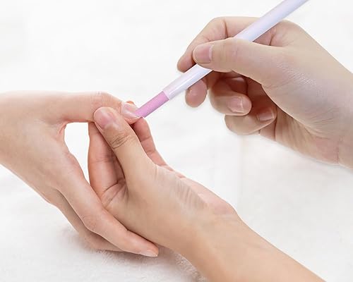 Miniatura 4 de Empujadores de cutículas de uñas con piedra pómez, mango de plástico, limpiador, removedor de cutículas, lima de uñas, manicura, pedicura,