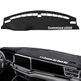 Custom Leather Dash Cover for Your Car Model,Personalised Logo,1:1 Custom Dashboard Cover,Sunproof Dash Mat with Non-Slip Bottom,Interior Dash Covers for 99% of Car SUV,Dash Decorative Cover