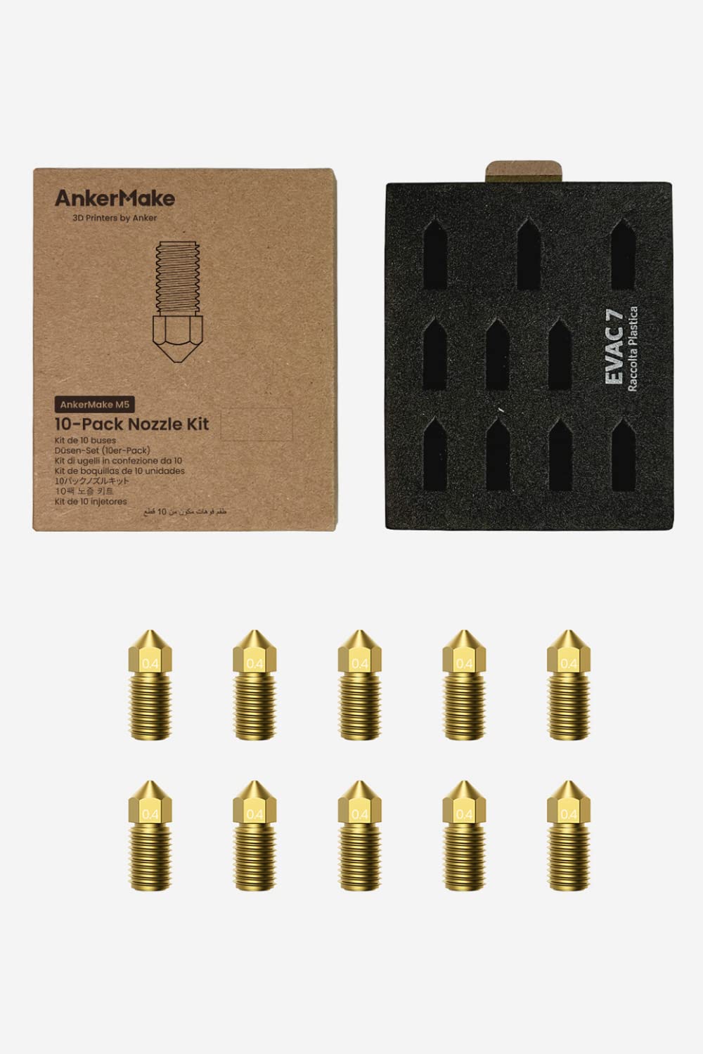 Amazon.co.jp: AnkerMake ノズル 0.4mm 10個入り AnkerMake 3D