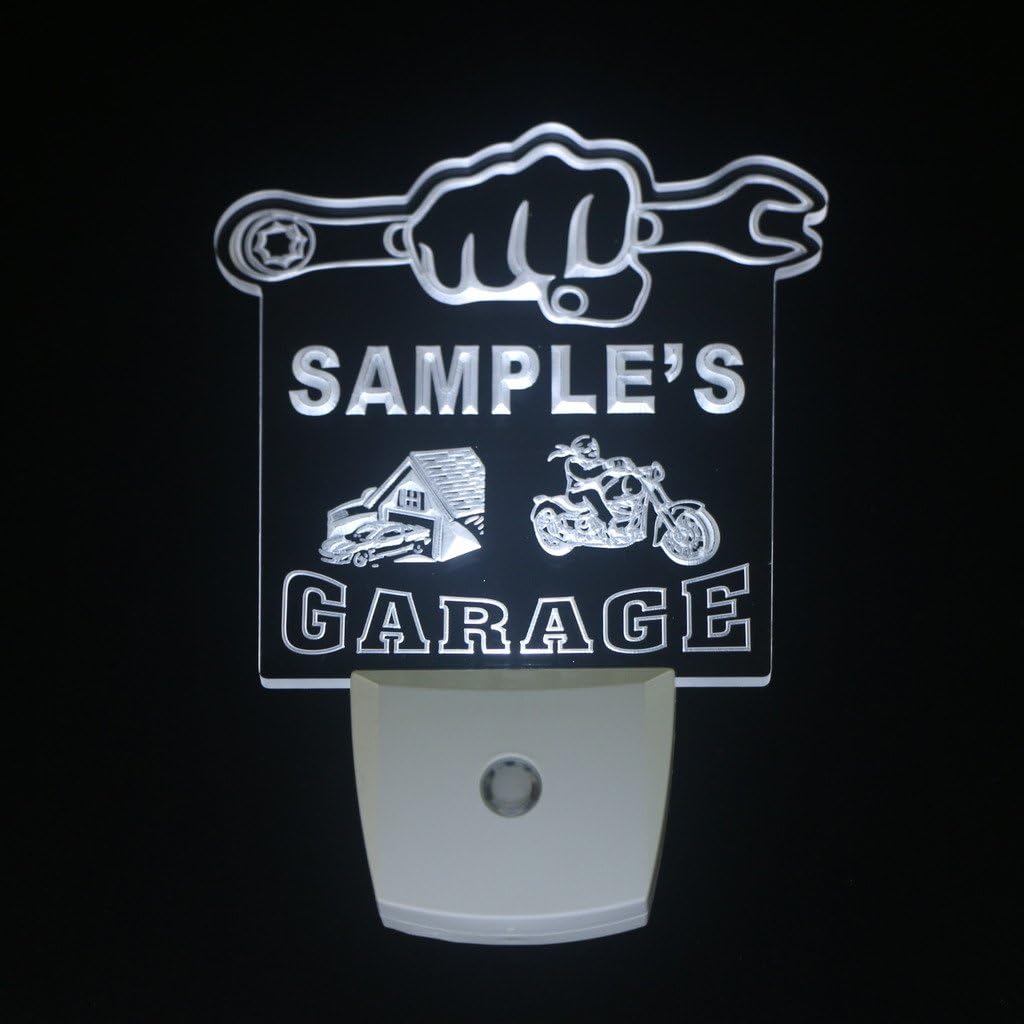 ADVPRO wspp-tm Name Personalized Custom Garage Basement Den Repair Day/Night Sensor LED Sign