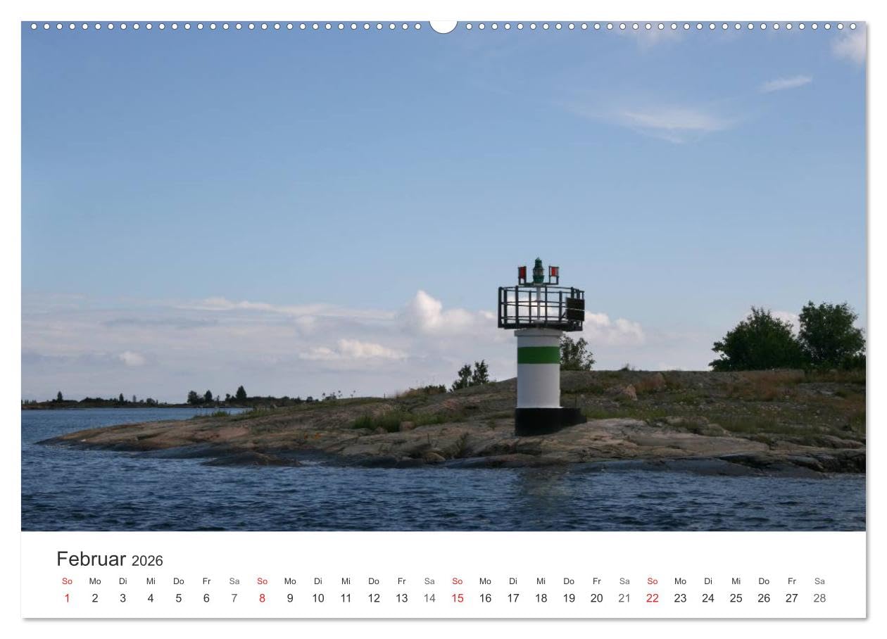 Leuchttürme und Leuchtfeuer an der Ostsee (Wandkalender 2026 DIN A2 quer), CALVENDO Monatskalender: Dänische, schwedische und deutsche Leuchttürme und Leuchtfeuer an der Ostsee