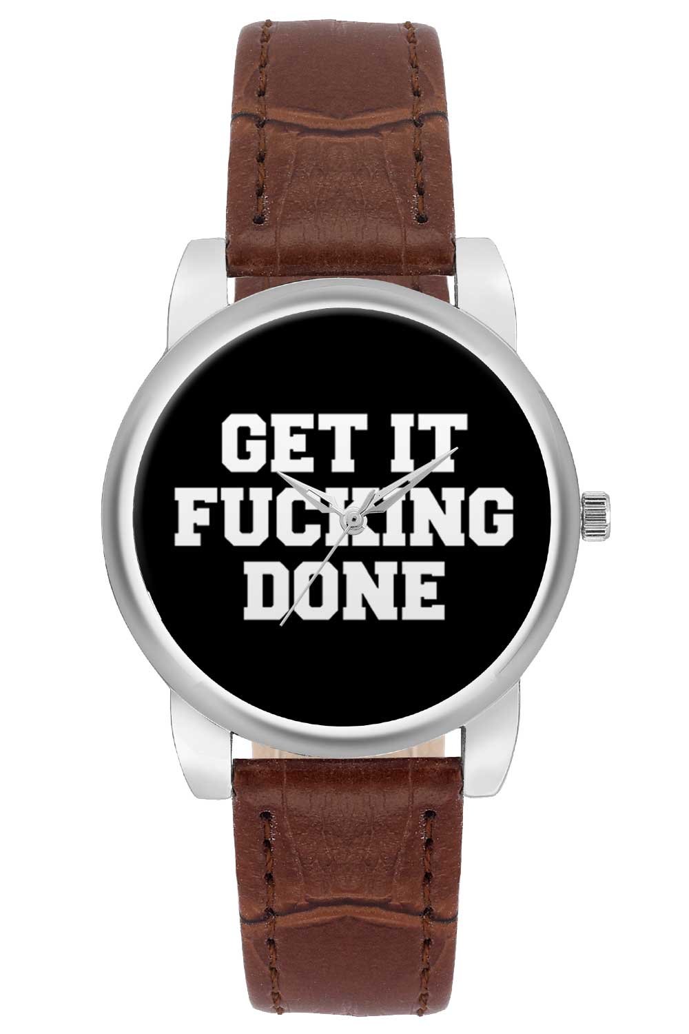 BIGOWL Get It Fucking Done Motivational Quote Designer Analog Wrist Watch for Women (B01IC3GQFY) Amazon Price History, Amazon Price Tracker