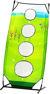 Golf Chipping Net | Golf Practice Net | Golf Chipping Net with Four Holes Iron Frame for Outdoor/Indoor Golf Swing Practice | Chipping Net Golf Target for Kids Men and Women