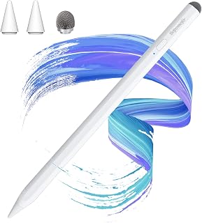 Stylus Pen for Apple iPad, with Palm Rejection Tilt Detection, Active Digital Pencil Compatible with Apple iPad 2018 or Above, iPad Pro 11&12.9'', iPad 6/7/8/9/10th, iPad Mini 5/6, iPad Air 3/4/5 Gen