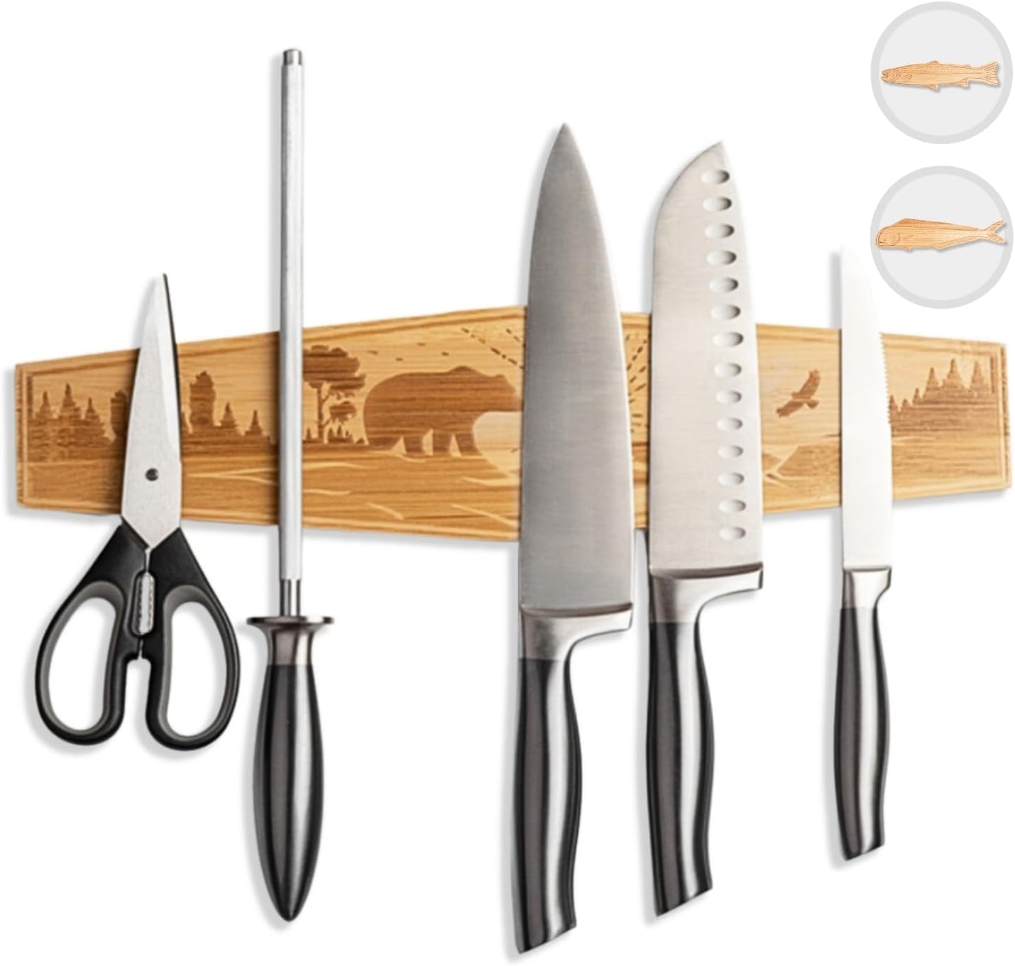 HOSHANHO Knife Holder for Wall, 16 Inch Knife