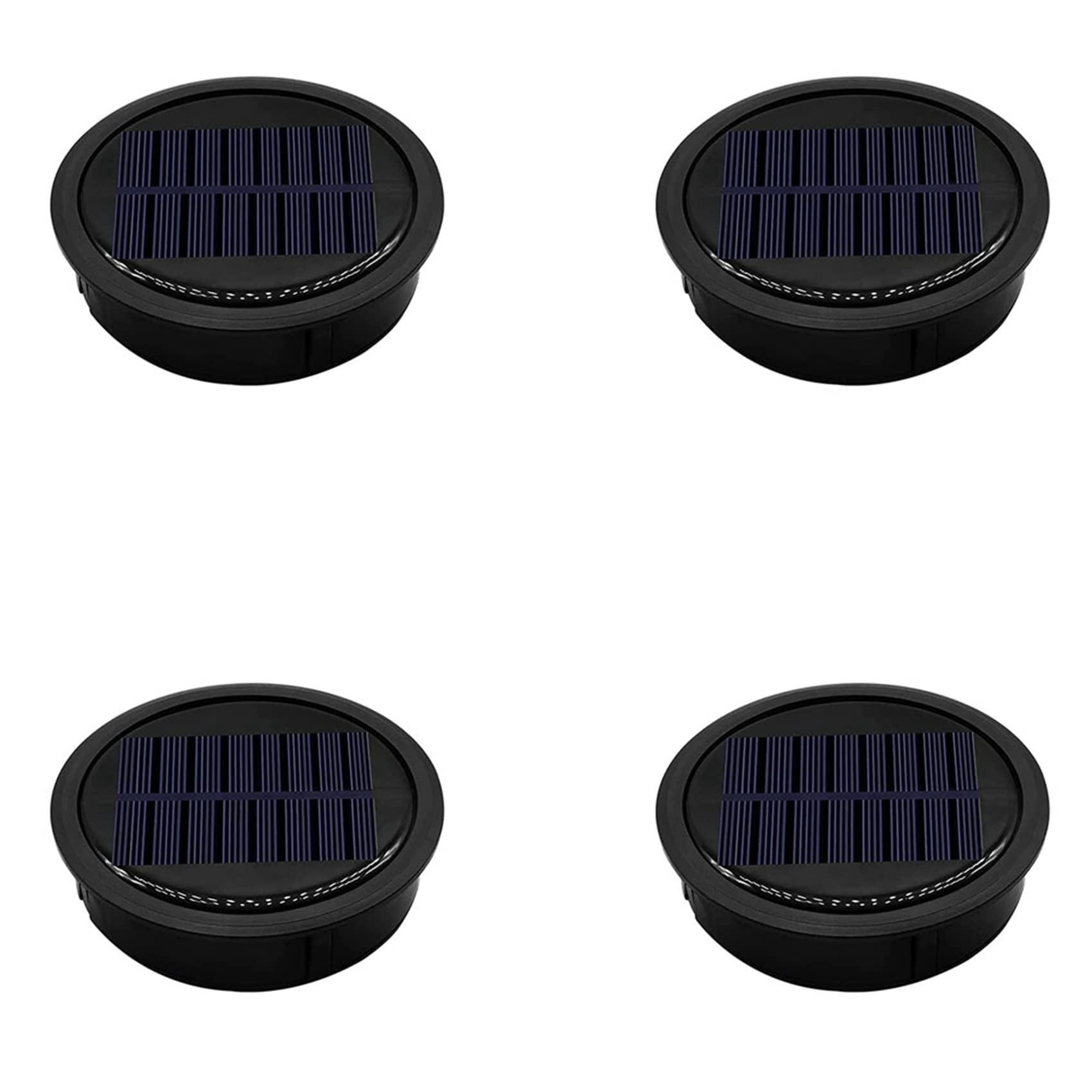 Hndhbfgrt 4 Pack Big Solar Light Replacement Top for Outdoor Hanging Lanterns, More Powerful More Efficient
