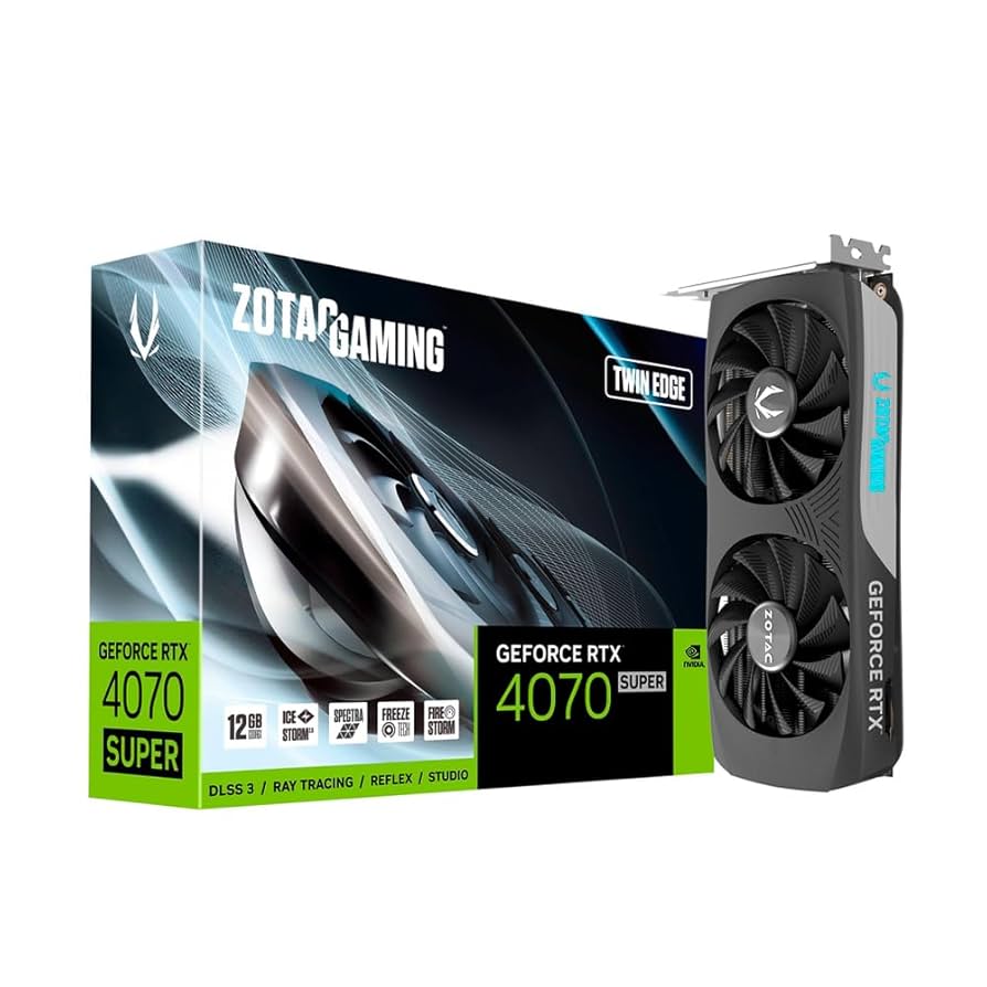 ZOTAC Geforce RTX 4070 Super 美品 Amazon.com: Zotac GEFORCE RTX 4070 Super Twin Edge 12GB