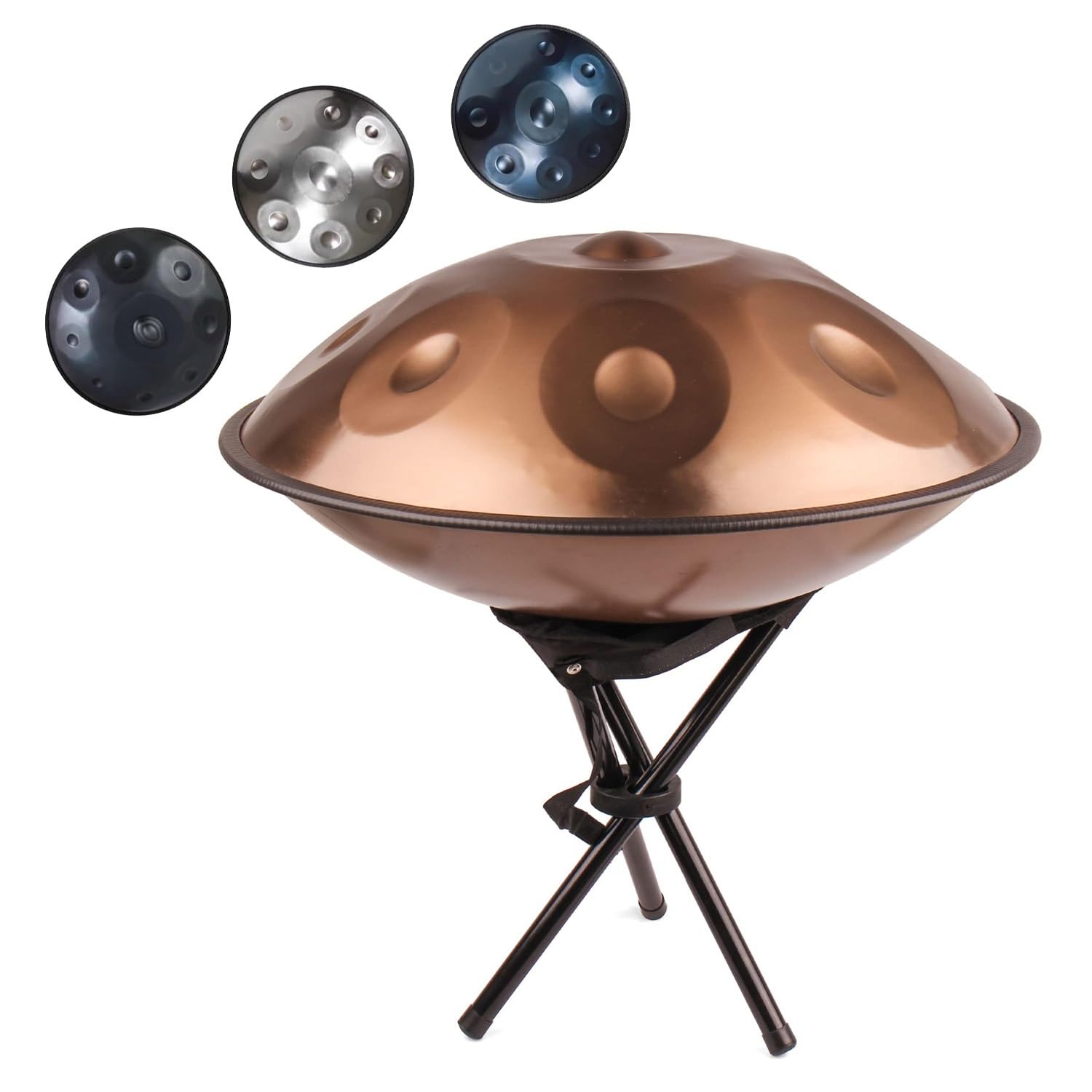 Amazon.com - Handpan in D Minor 9 Notes Steel Hand Drum with Soft