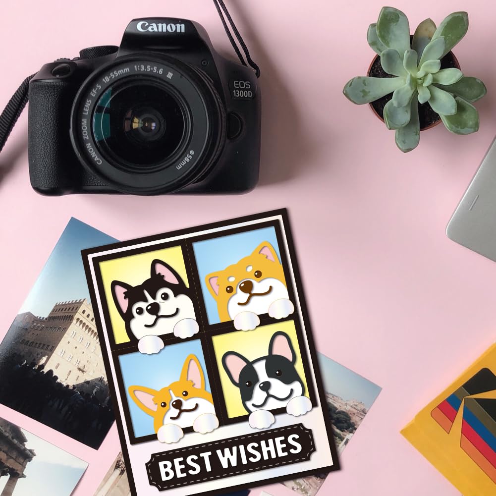 GLOBLELAND Dog Border Cutting Dies for DIY Scrapbooking Metal Puppy Frame Cut Dies Heart Dog Paw Frame Die Cuts for Card Making Embossing Photo Album Craft - Image 3