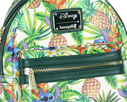Loungefly Disney Lilo & Stitch Hawaiian Pineapple All Over Print Mini Backpack #TOP3