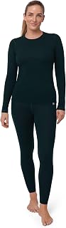 Conjunto Térmico de Lana Merina para Mujer, Camiseta y Pantalón, Ropa Interior Premium
