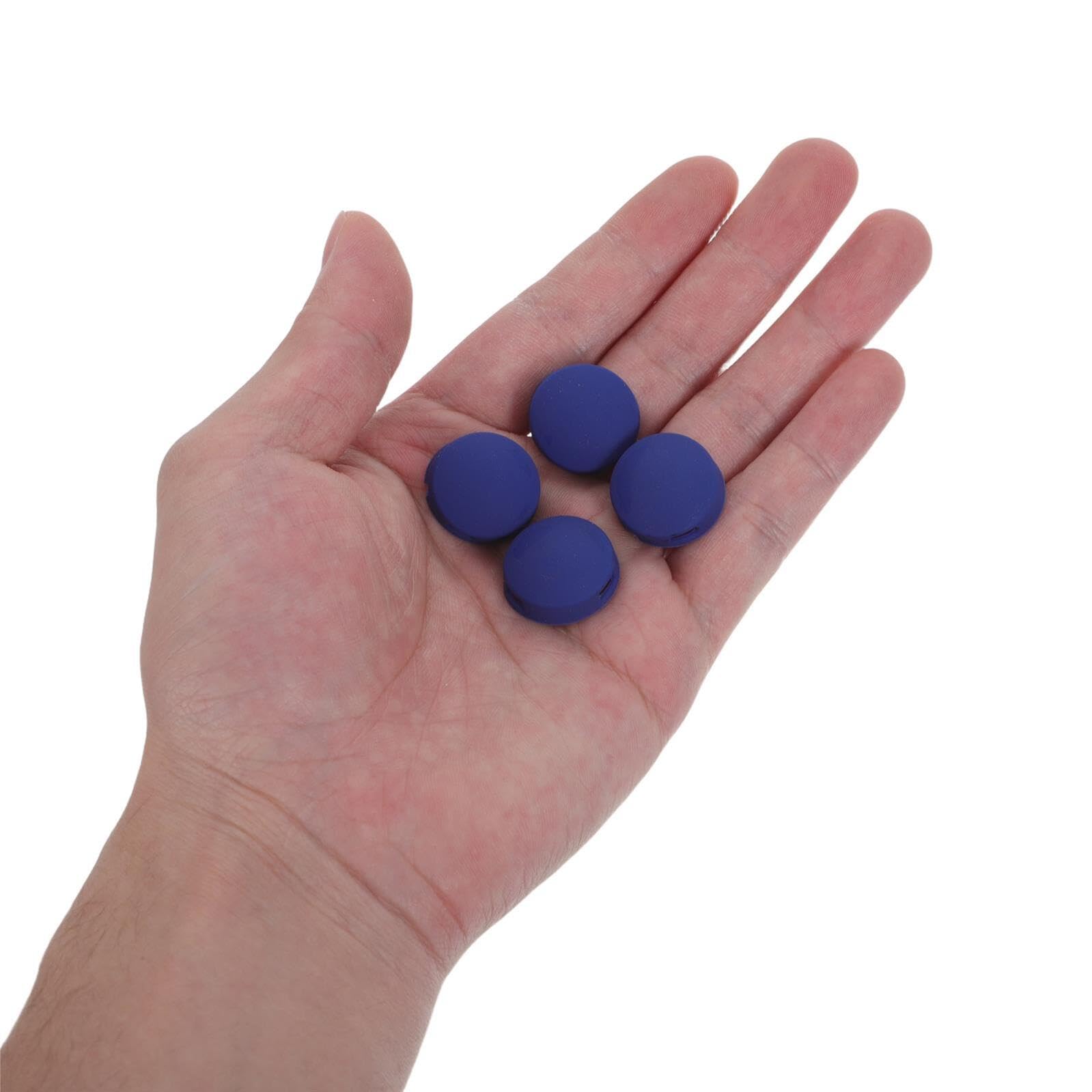 Bouton de Sonnette en Silicone Bleu, Remplacement 4 Pièces