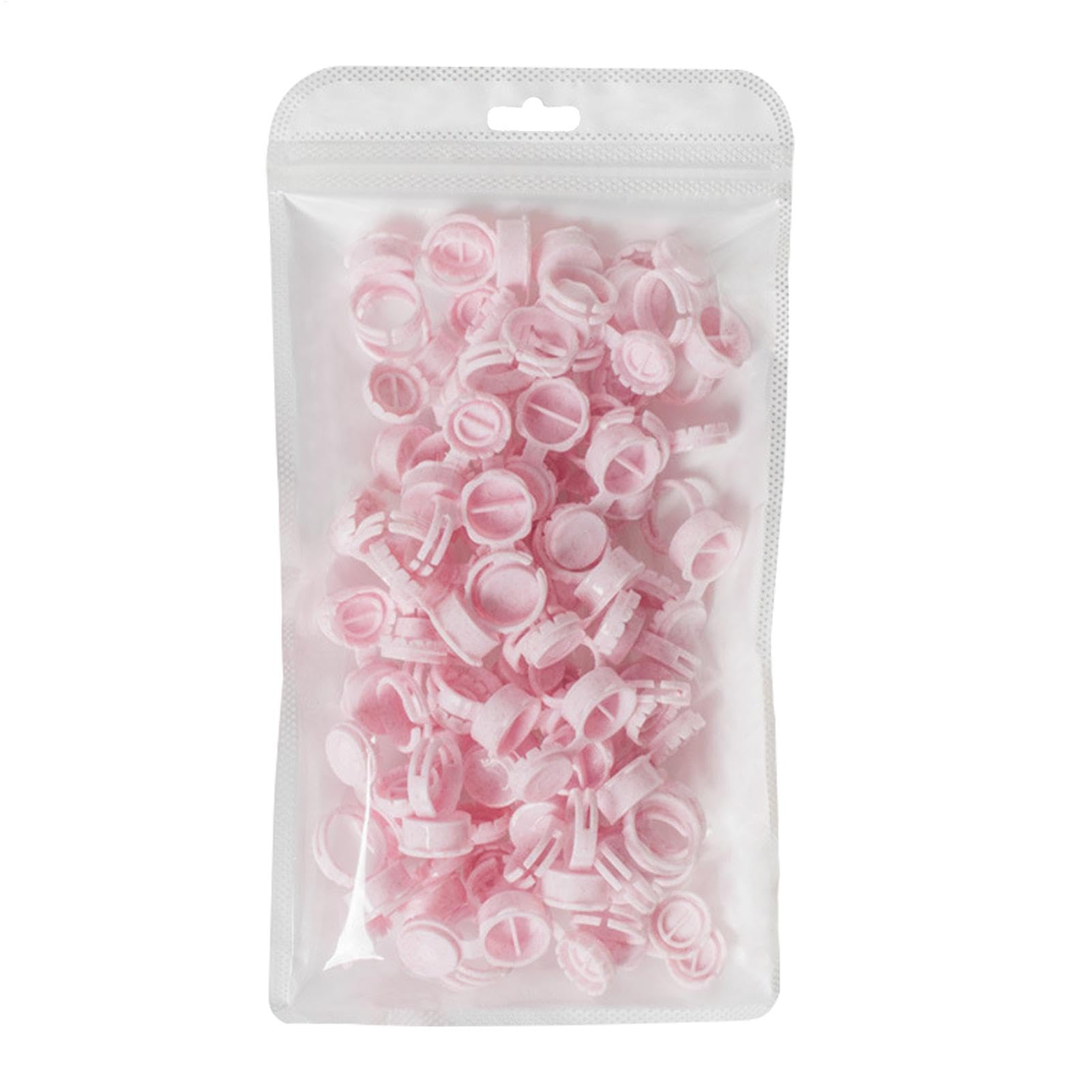Eyelash Glue Rings - Glue Rings for Eyelash Extensions | 60Pcs Glue Rings Smart Glue Holder | Easy Fanning Glue Cups for Volume Lashes | Lash Glue Holder Tray Lash Glue Cups for Beauty Salons Home