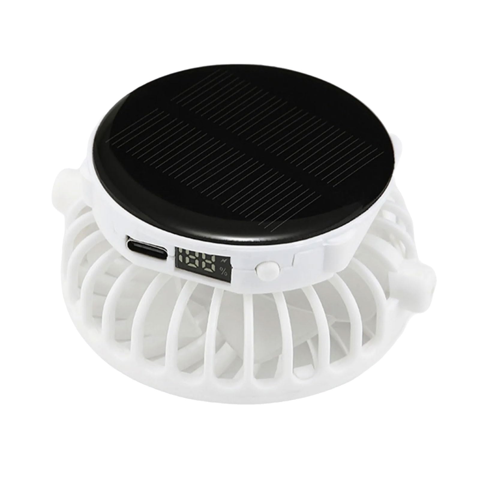 Buxuaaaa USB Rechargeable Fan 1000mAh Battery Fan Portable USB Texture for Hat Mounted Outdoor Activity Travel Portable Solar