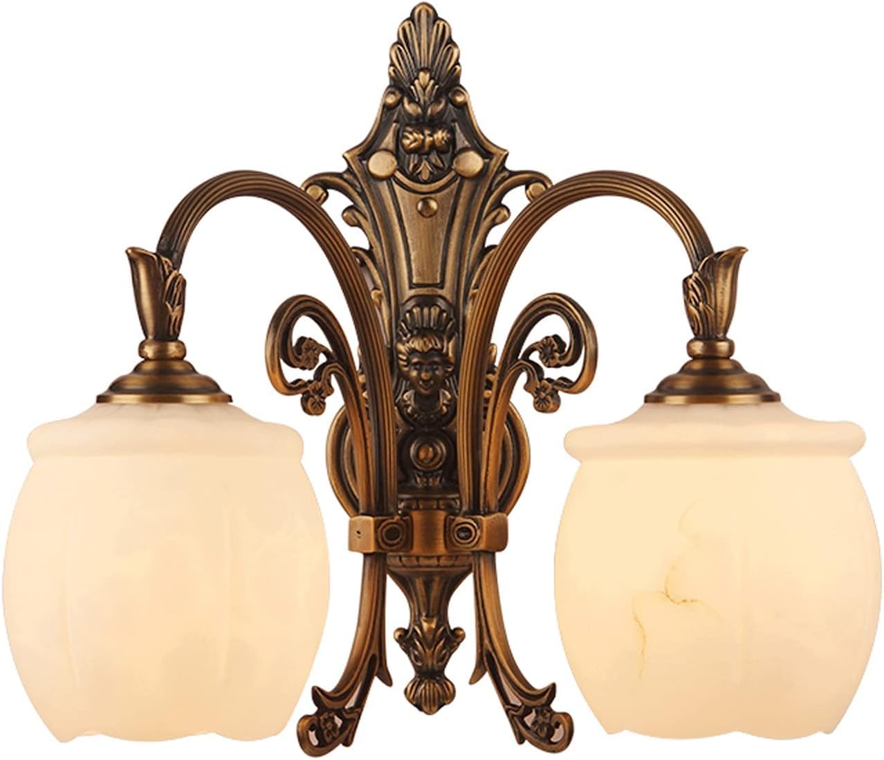 SMCCYYSD Wall Lamp, Indoor Sconces European Style Copper Lamp Creative Bedroom Bedside Modern Minimalist Aisle Corridor Luxury Romantic Staircase Lamps Bedroo,I