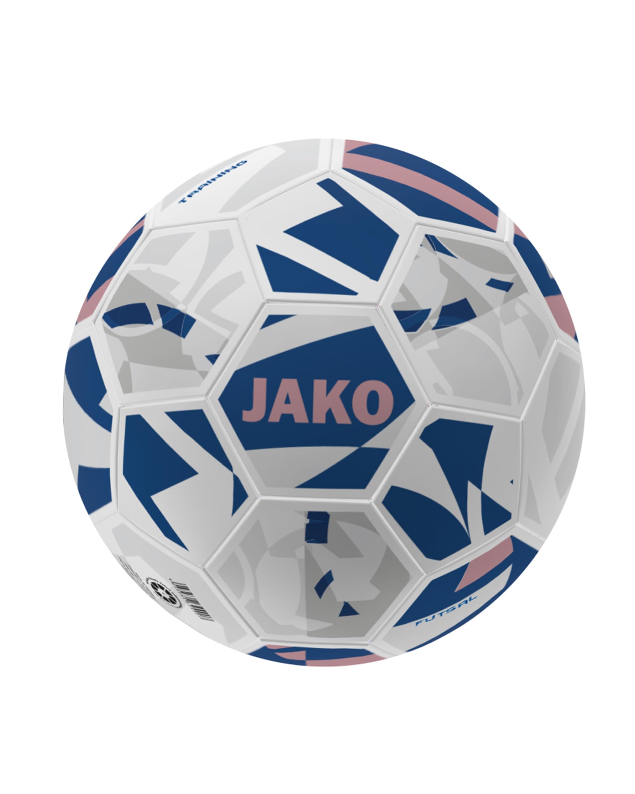JAKO Trainingsball Futsal, weiß/Navy/Dusky pink, 4