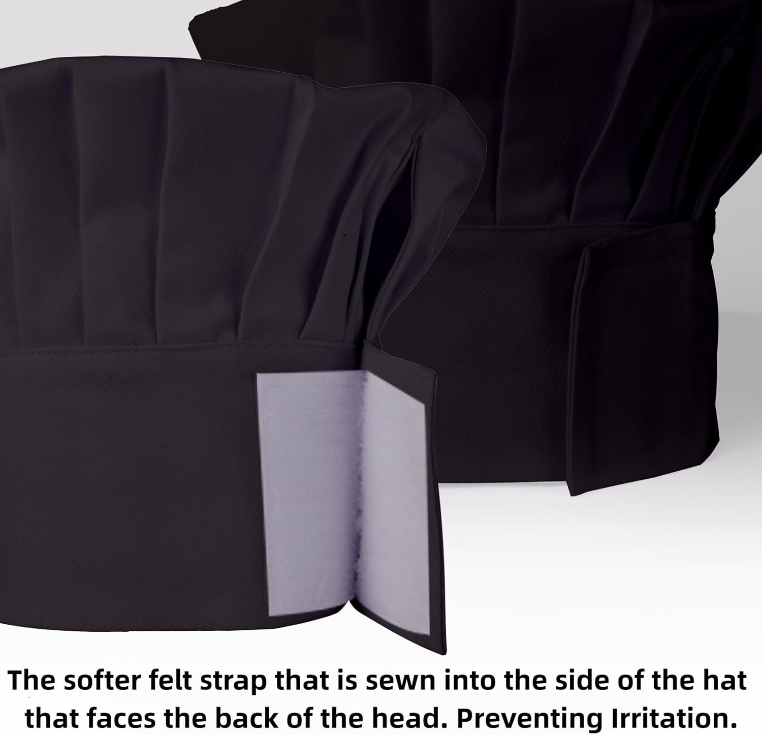 Chef Apron and Hat set, 2 Pockets Adjustable Cotton Kitchen Cooking Bib Apron, Baker Costume for Men Women - Image 2