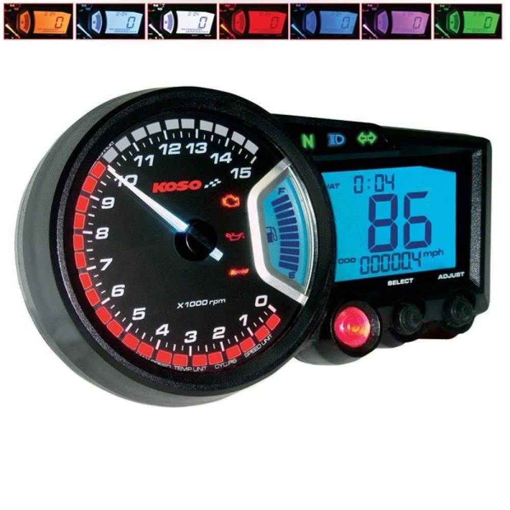 Koso Multifunctional Speedometer RX2 GP Style