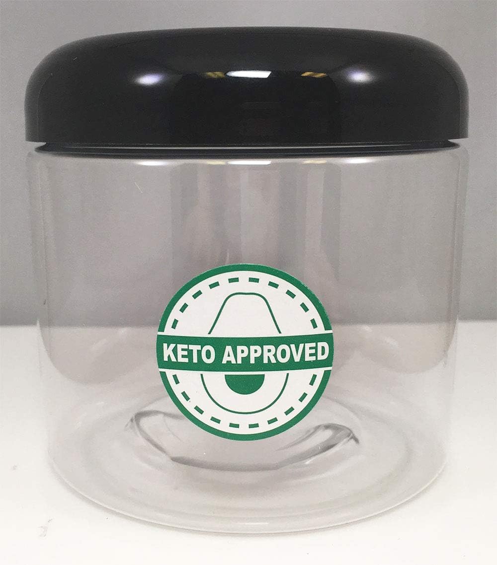 Keto Approved Food Rotation Labels 1.25 Inch Round Circle Dots 500 Adhesive Stickers