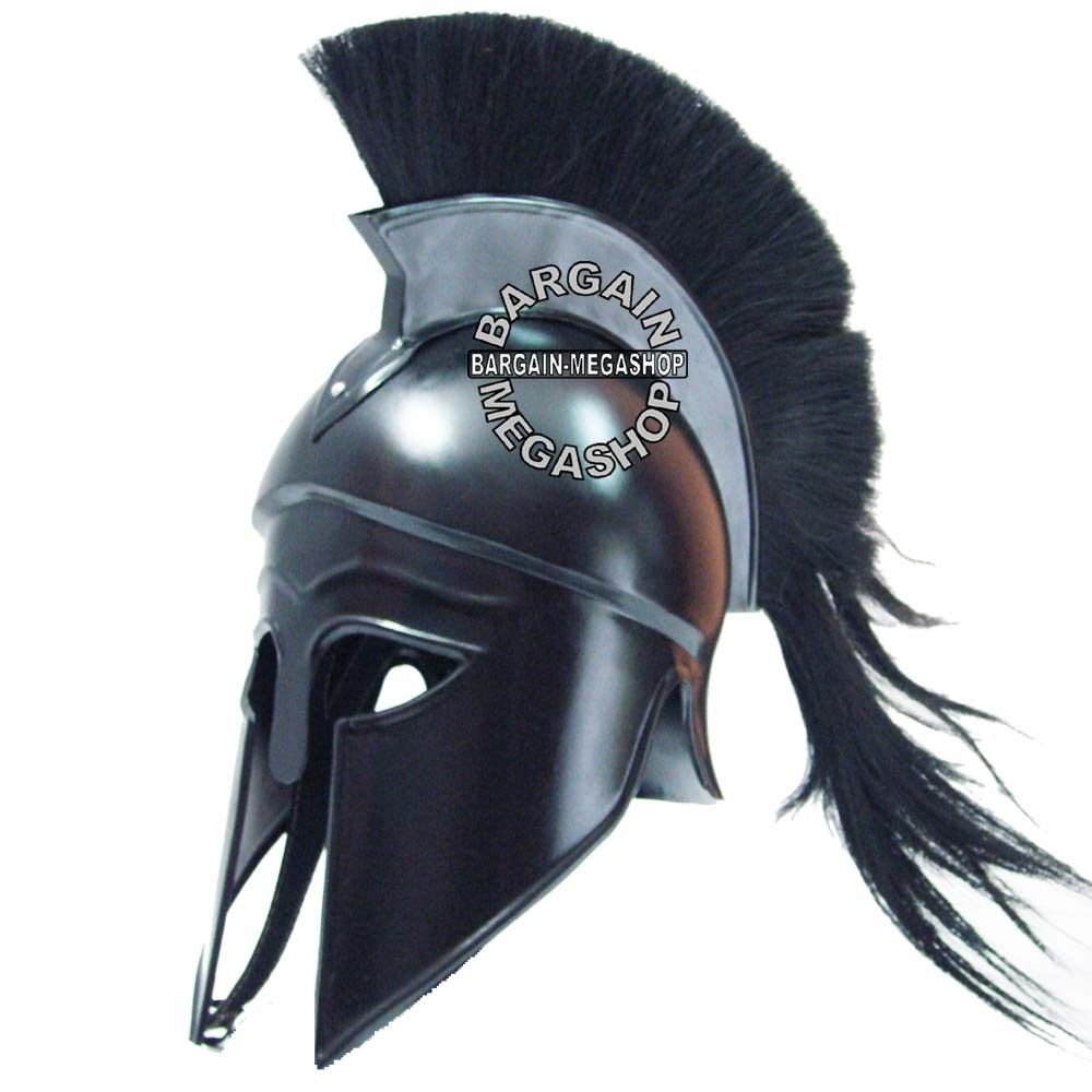 Nautical Replica Hub médiéval Spartiate Grec Romain Casque Corinthien CE Collier s'SCA Jeu Armor avec Plume et Finition Rouge