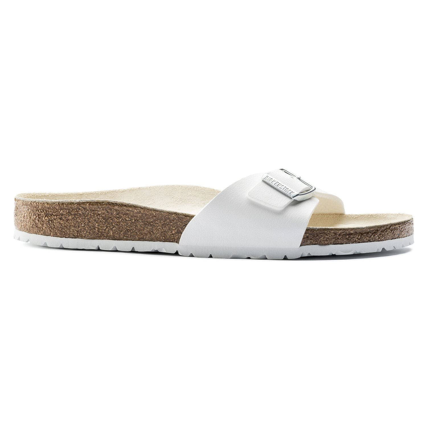 Birkenstock Madrid Mules/Clogs Women White/Gold Mules Shoes
