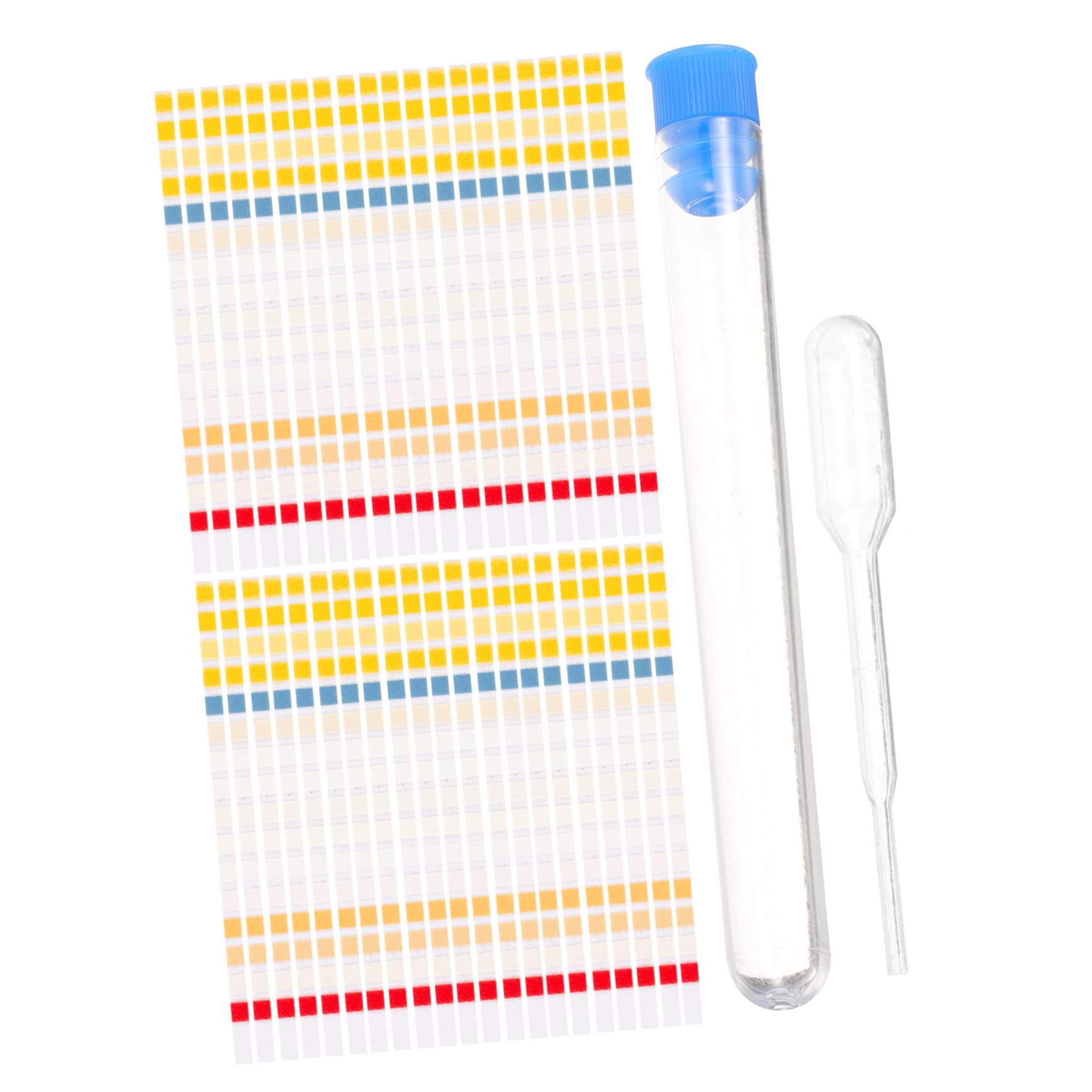 ibasenice 2 Series Tiras De Prueba De Agua Potable Pruebas De Del Agua Para Tiras De Test Rápidas Y Fiables Con Accesorios De Goteo Y Tubo De 50 Piezas*2