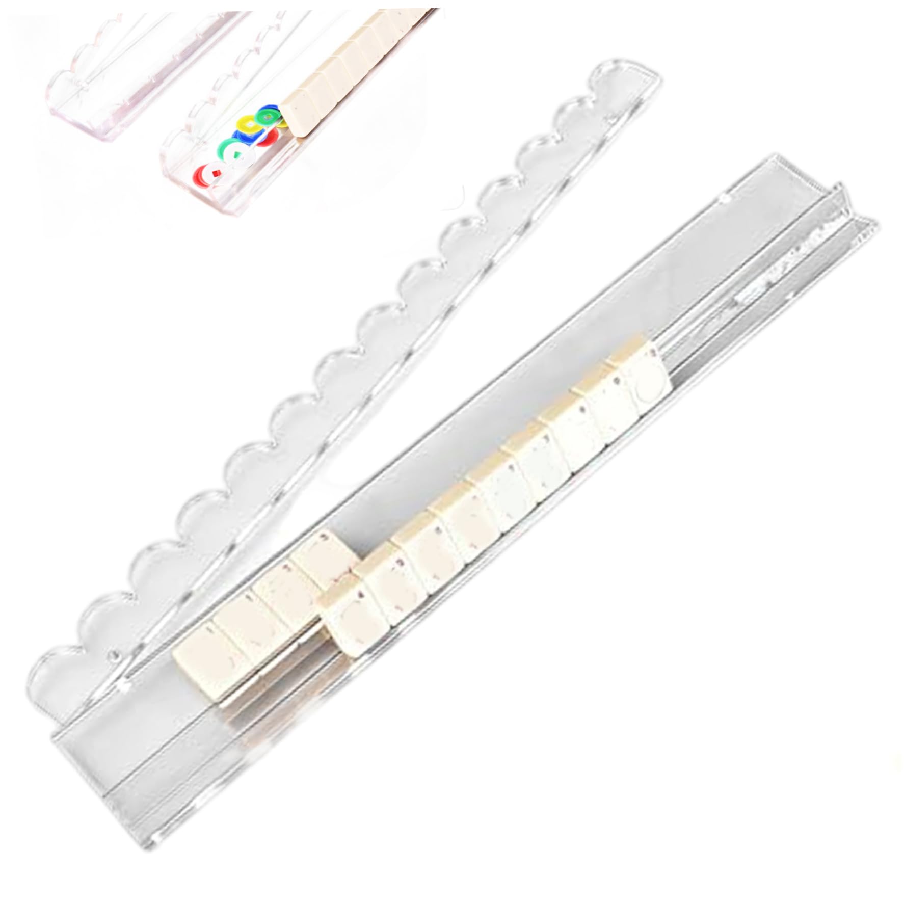 Support de Mahjong en acrylique transparent de 20 pouces - 6