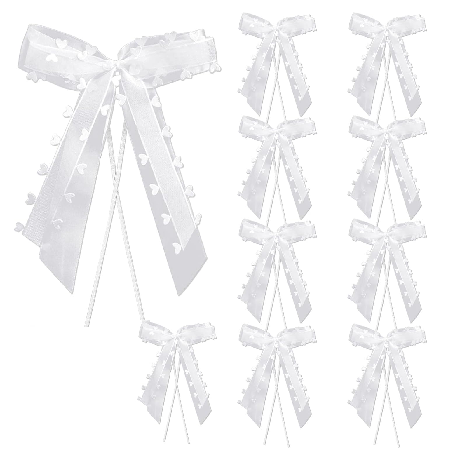 Yuannee Autoschleifen Hochzeit,10 PCS Auto Deko Schleifen Ho