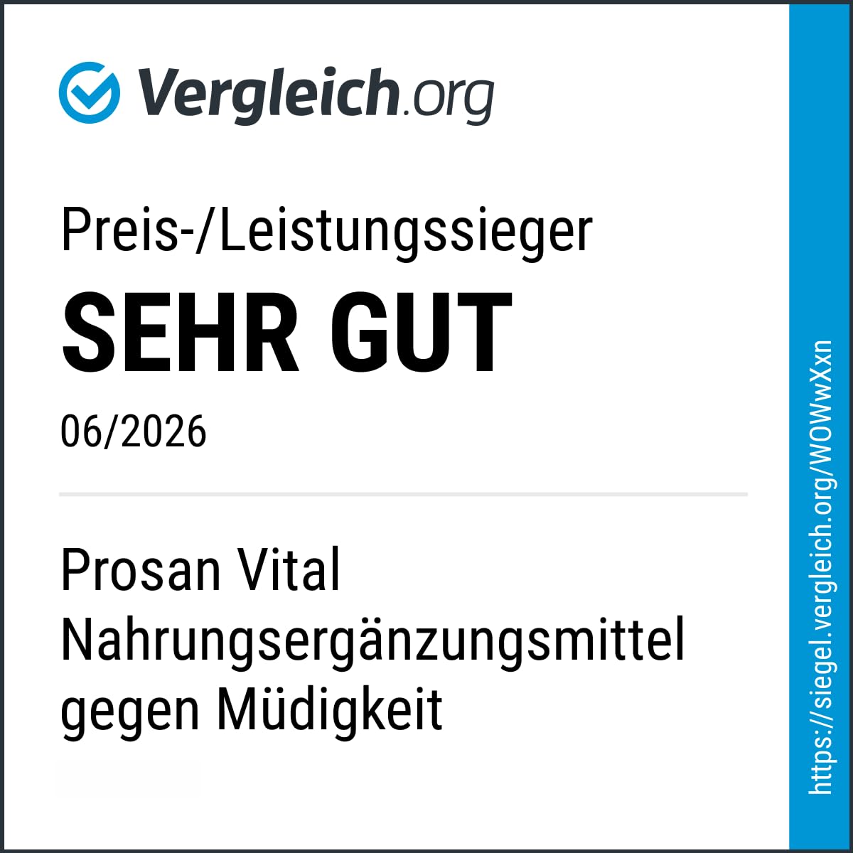 proSan vital (Monatspackung: 120 Kapseln) -Testsieger gegen Müdigkeit 2026 | Vitamine gegen Müdigkeit, für mehr Energie & Leistungsfähigkeit, bei Stress, + Mineralstoffe, Bioflavonoide & Omega-3