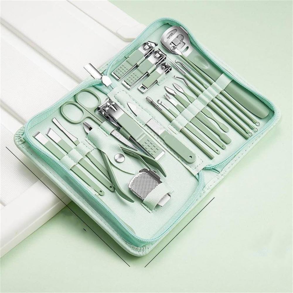 Cortaúñas Juego de cortaúñas de Acero Inoxidable Kit de manicura y pedicura Tijeras de Acero para Manos, pies, Rostro y Cuidado de Las Orejas Herramienta de Belleza