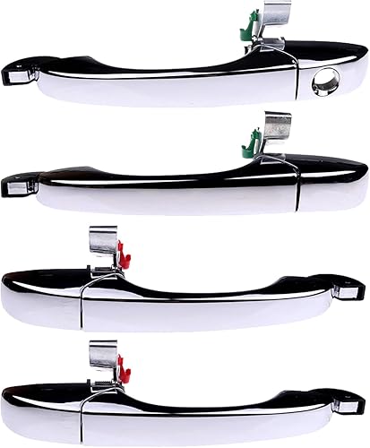 ECCPP Manijas de puerta exteriores 2005-2010 para Chrysler para 300, repuesto exterior, parte delantera y trasera, para conductor, izquierdo,