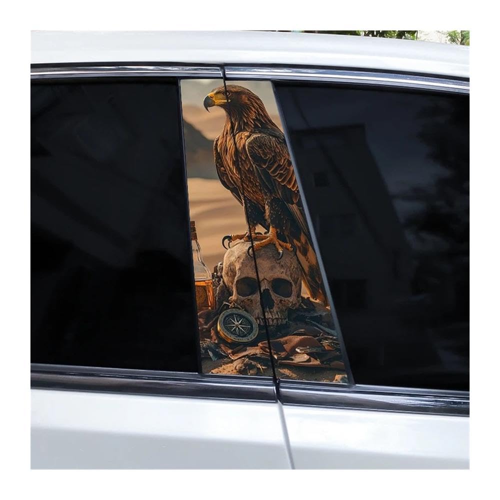 Bertdcx F Eagle Car Pillar Vinyl Sticker Waterproo For Car Center Pillar Decoration Auto Parts(F)