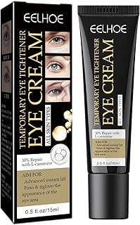 Temporary Eye Tightener Eye Cream, Temporary Firming Eye Cream, Instant Reduces Under-Eye Bags, Dark Circles & Puffiness, Anti Aging Fine Lines, Firm That Delicate Skin Under Your Eyes 0.5 oz (1PC)