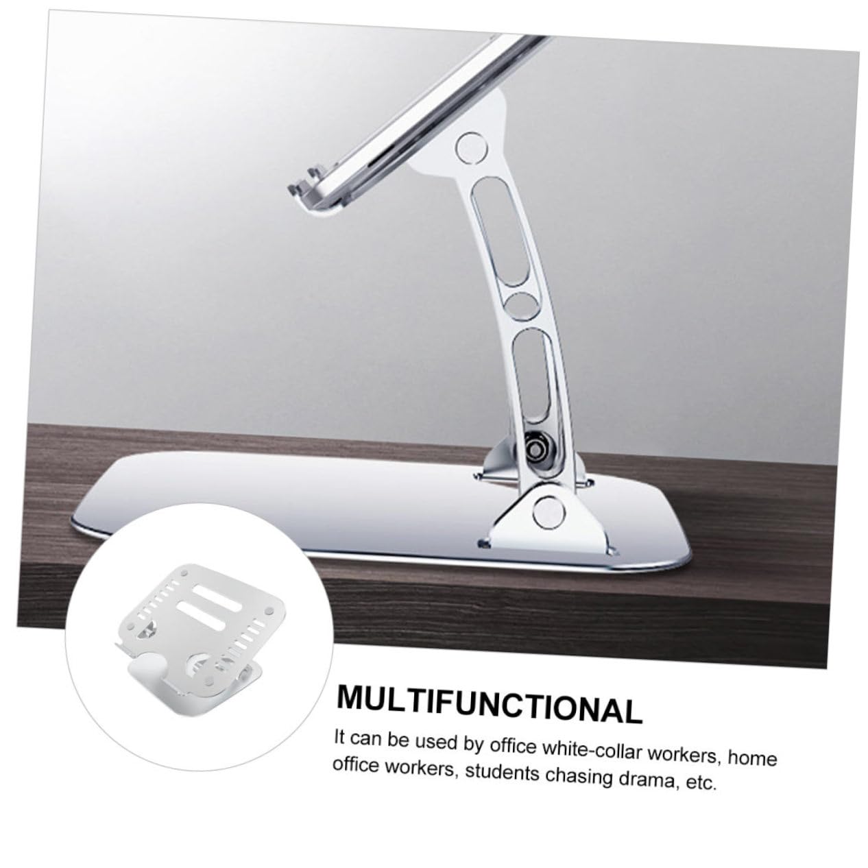 Soporte Plegable Base Elevadora de Aleación de Aluminio para Portátil Ajustable Disipación de Calor Abierta para Ordenadores Portátiles en Oficina o Estudio