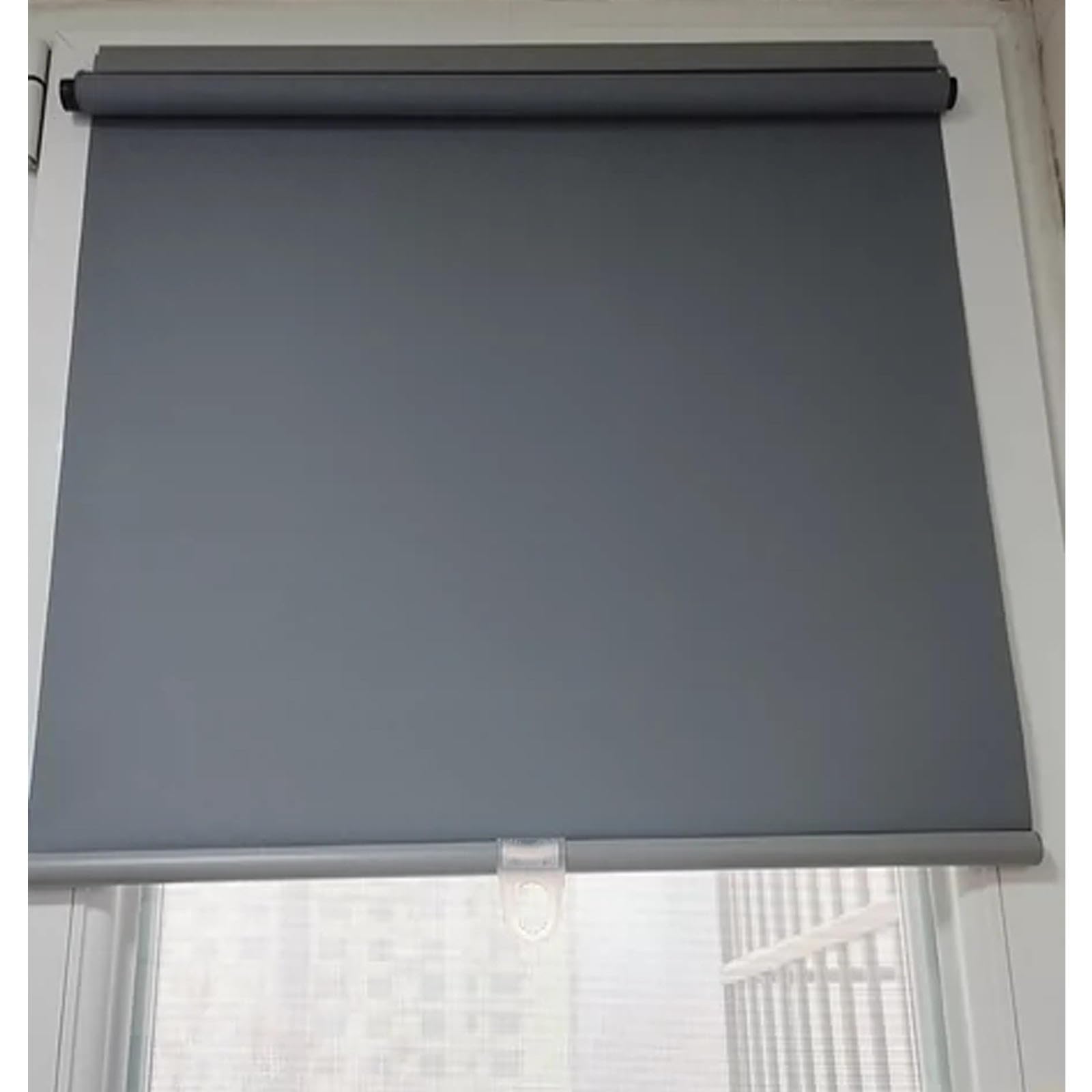 Tende a Rullo Oscuranti Temporanee,Tenda Avvolgibile Termiche 100%,Tende Senza Forare,Tende Oscuranti per Interni,Tenda a Rullo Retrattile per Camera Da Letto,L'asilo Nido,Grey-120x150cm(47.2x59in)