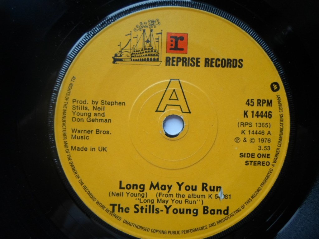 Stills Young Band Long May You Run 7" Reprise K14446 EX 1976