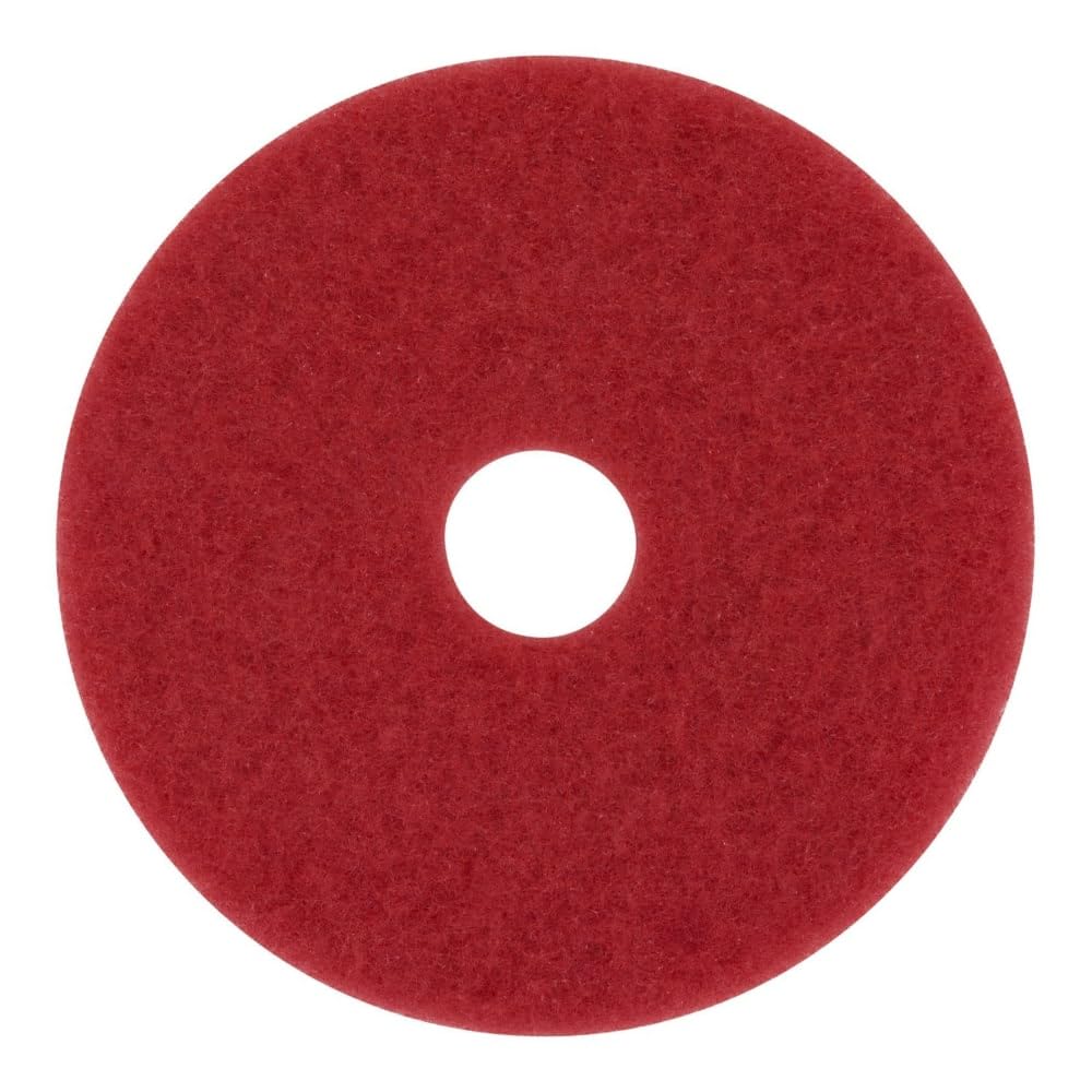 Almohadilla de pulido roja 5100 de 3M, pulido de suelo, uso en máquinas (caja de 5)