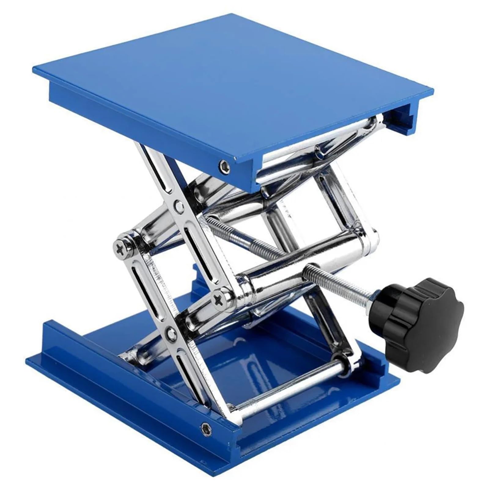 Soporte de mesa de experimento manual, ajustable, plataforma de elevación de tijera, estable para experimentos de tallado de carpintería
