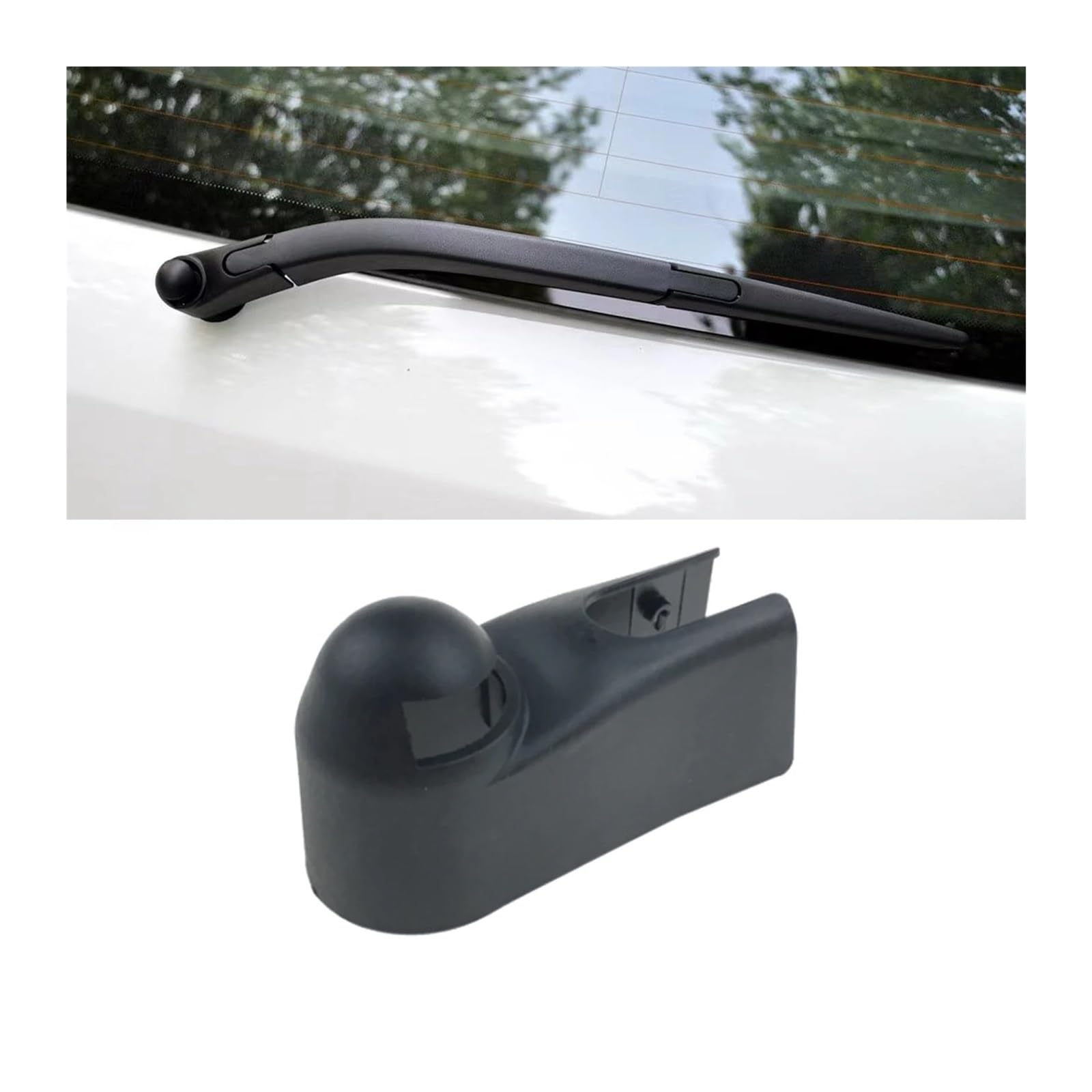 2x Scheibenwischer-Mutterabdeckungen Für Audi - Schwarze ABS-Kunststoff Kappen