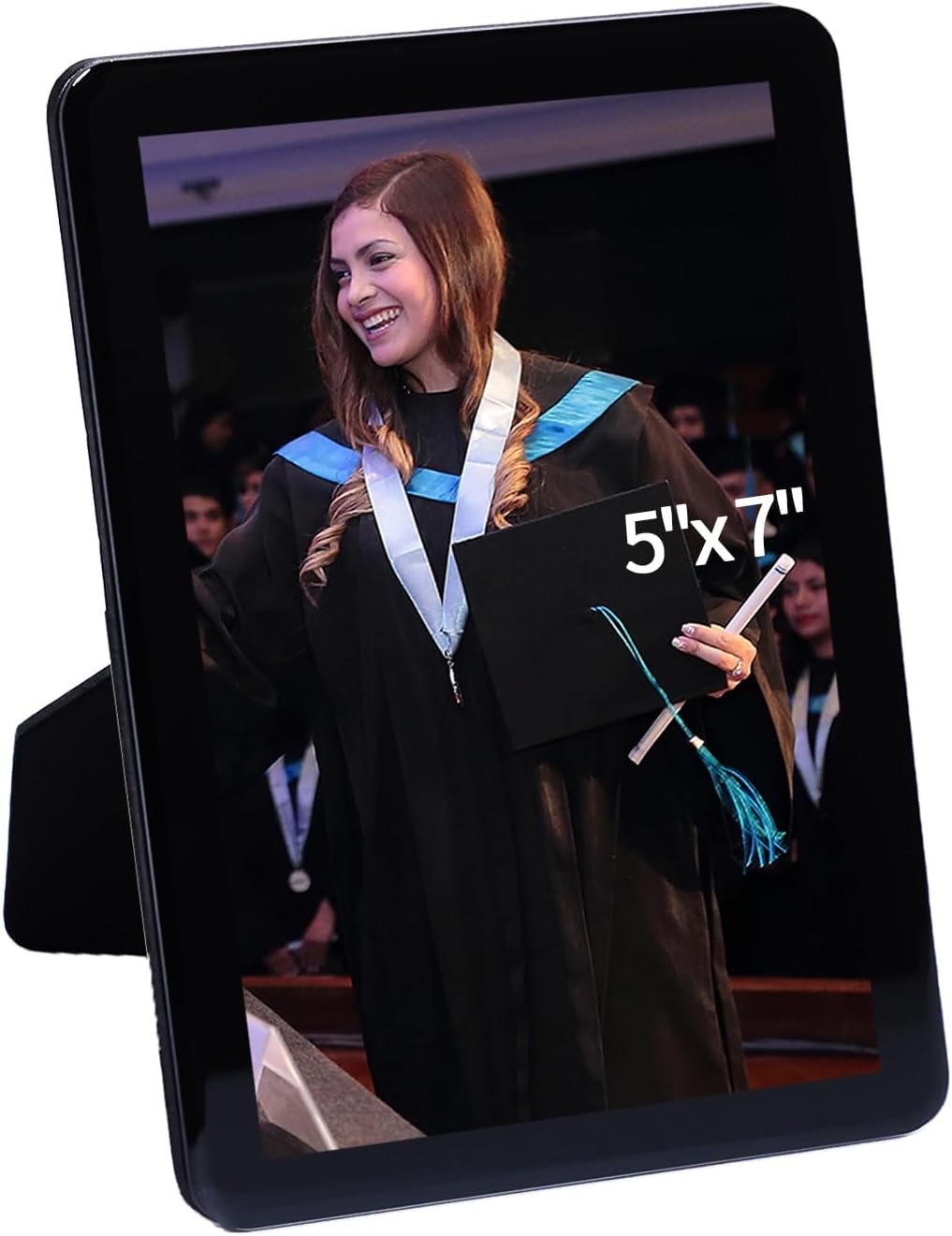 IZIDDO 5x7 Picture Frame Black Real Glass Picture Frames