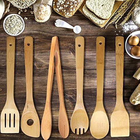 Juego de Utensilios de Cocina de Bambú Cover
