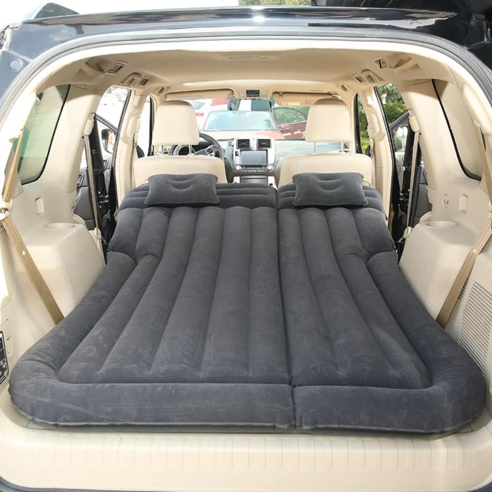 HGNB Car Inflatable Mattress for Bentley Continental GT IV 2024 2025 2026, Car Portable Sleeping Bed Durable Travel Camping Bed Inflatable Travel Cushion Mattress Pad,Black