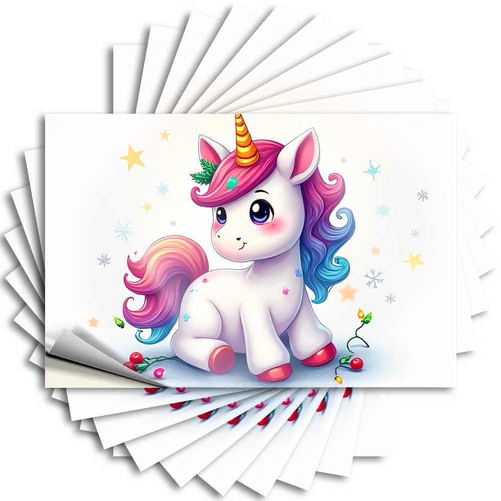 Saying Man Cave Accessories Waterproof Vinyl Sticker | Magical Unicorn with Colorful Mane and Horn Summer Cover for Hunting DIY Projects(8X12CM)