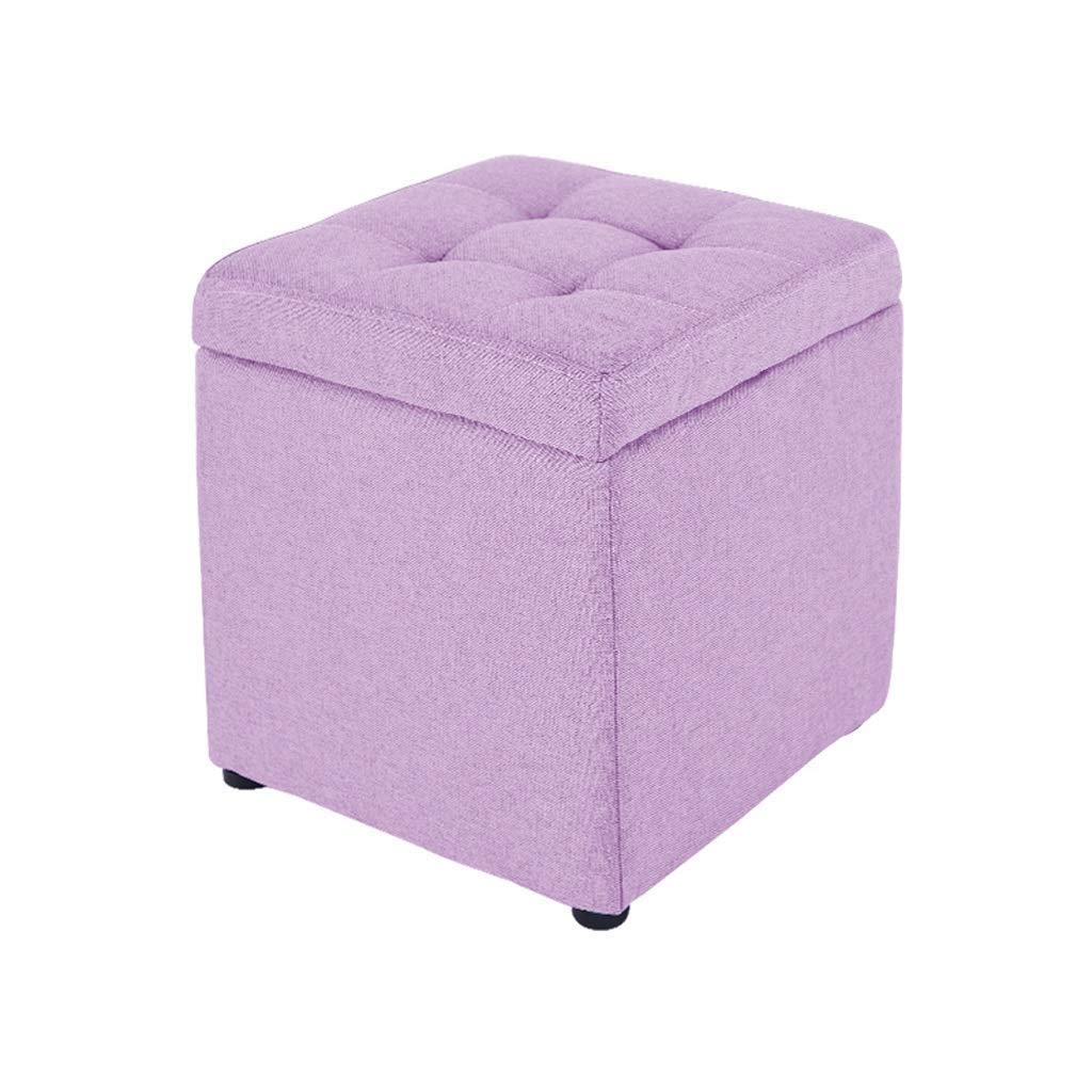 Chaise tronc pouf avec espace de stockage intégré couleur violet clair