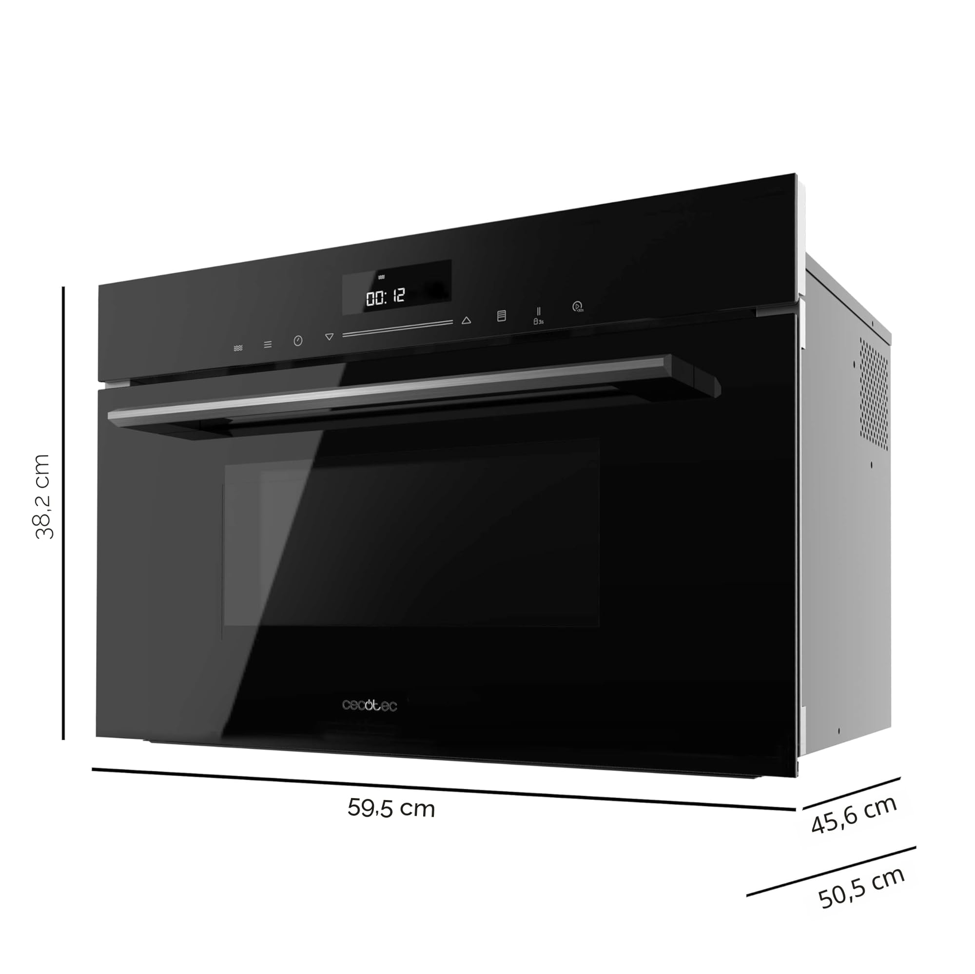 Cecotec Forno a microonde Integrabile 60 x 50 cm Bolero Hexa MWO703800 Line. 2300 W (max), 34 L, funzione microonde, convenzione, modalità griglia, defrost, menu automatico, velocità di cottura, timer