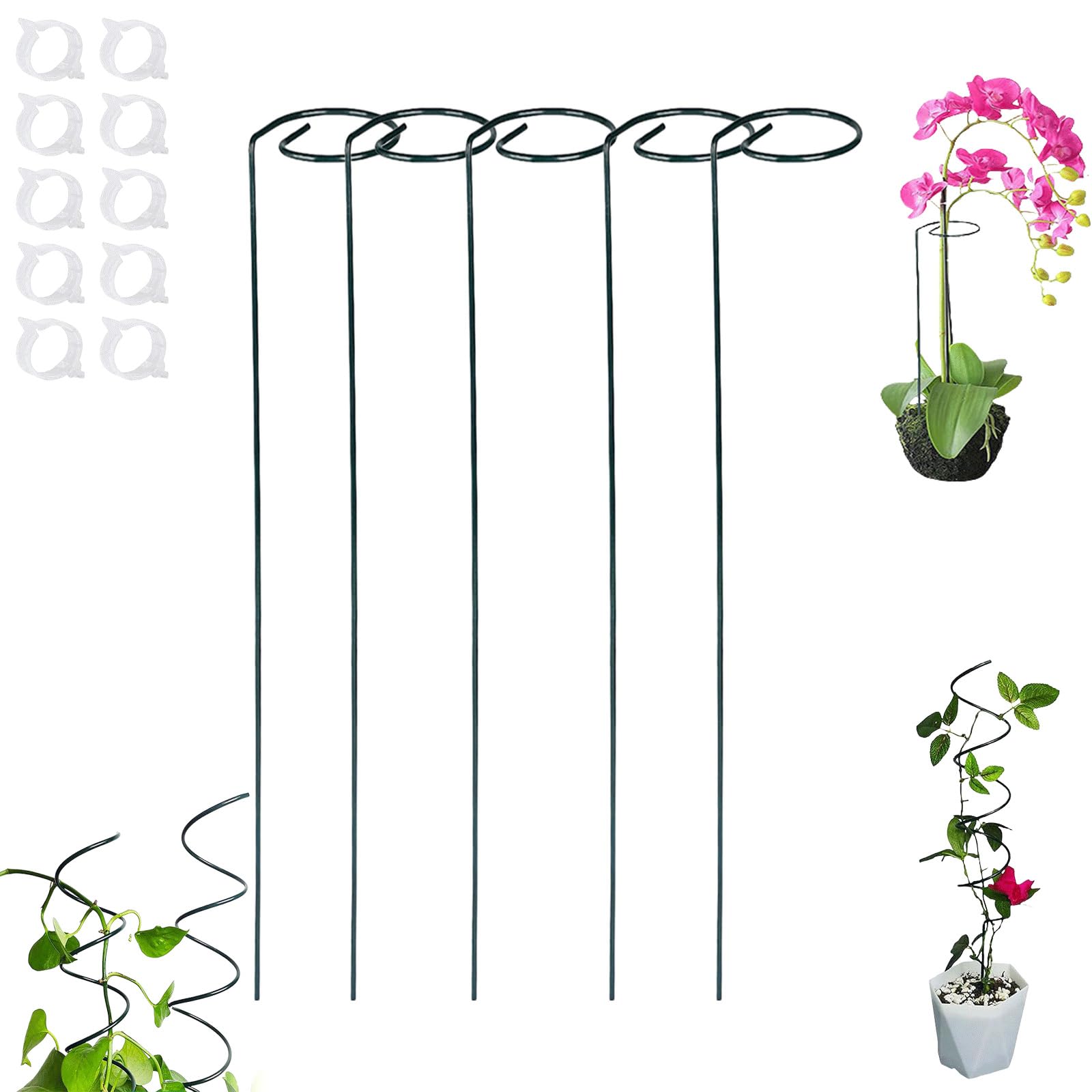 Tuteurs de plantes, tuteur torsadé for tomates, tuteur torsadé for tomates for jardin, tuteurs en spirale for tomates, supports de plantes, cages à tomates en spirale, tuteur for plantes grimpantes fo
