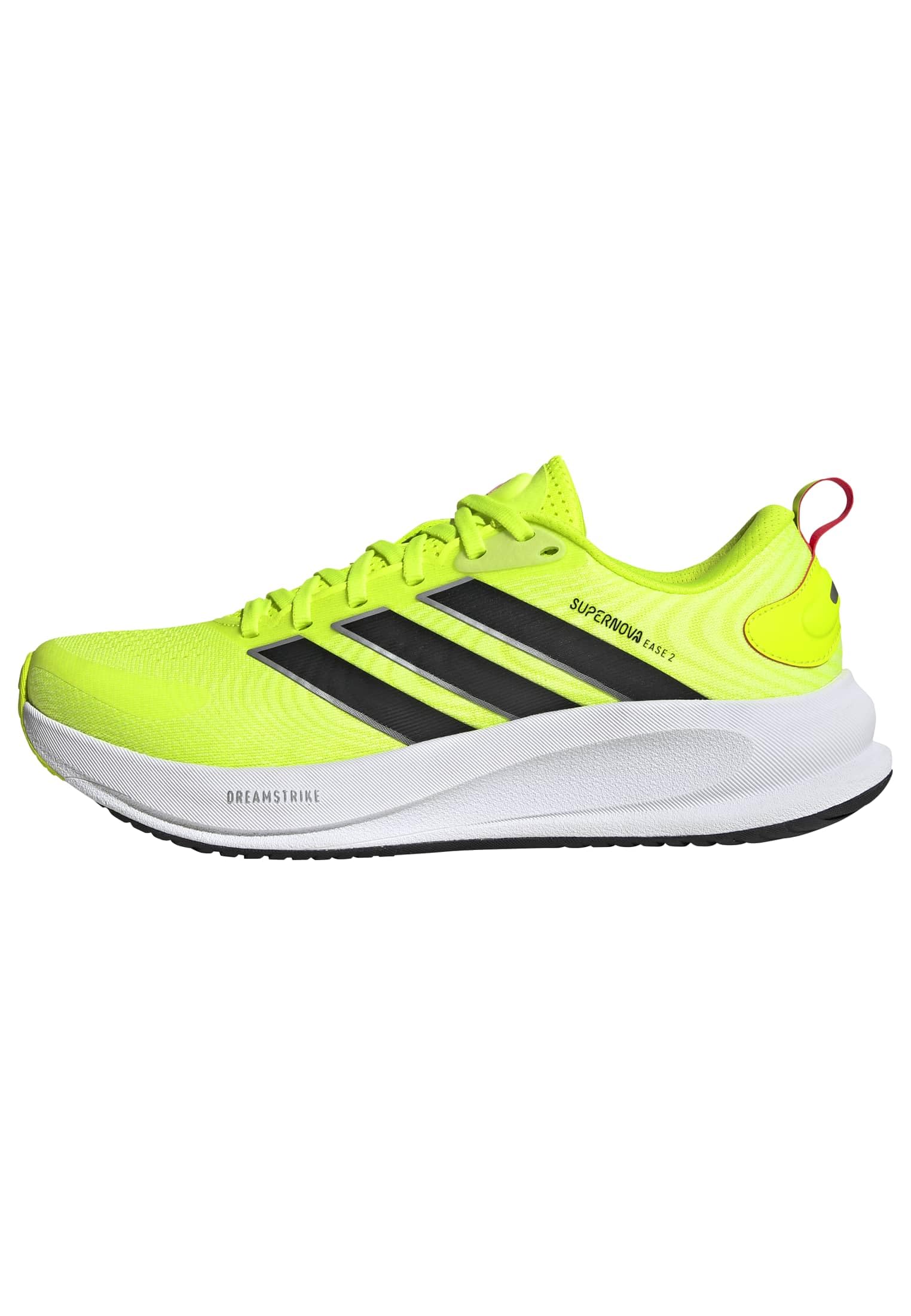 adidas Men's Supernova Ease 2 Running Shoes, Lucid Lemon/core Black/Lucid red, 7.5 UK