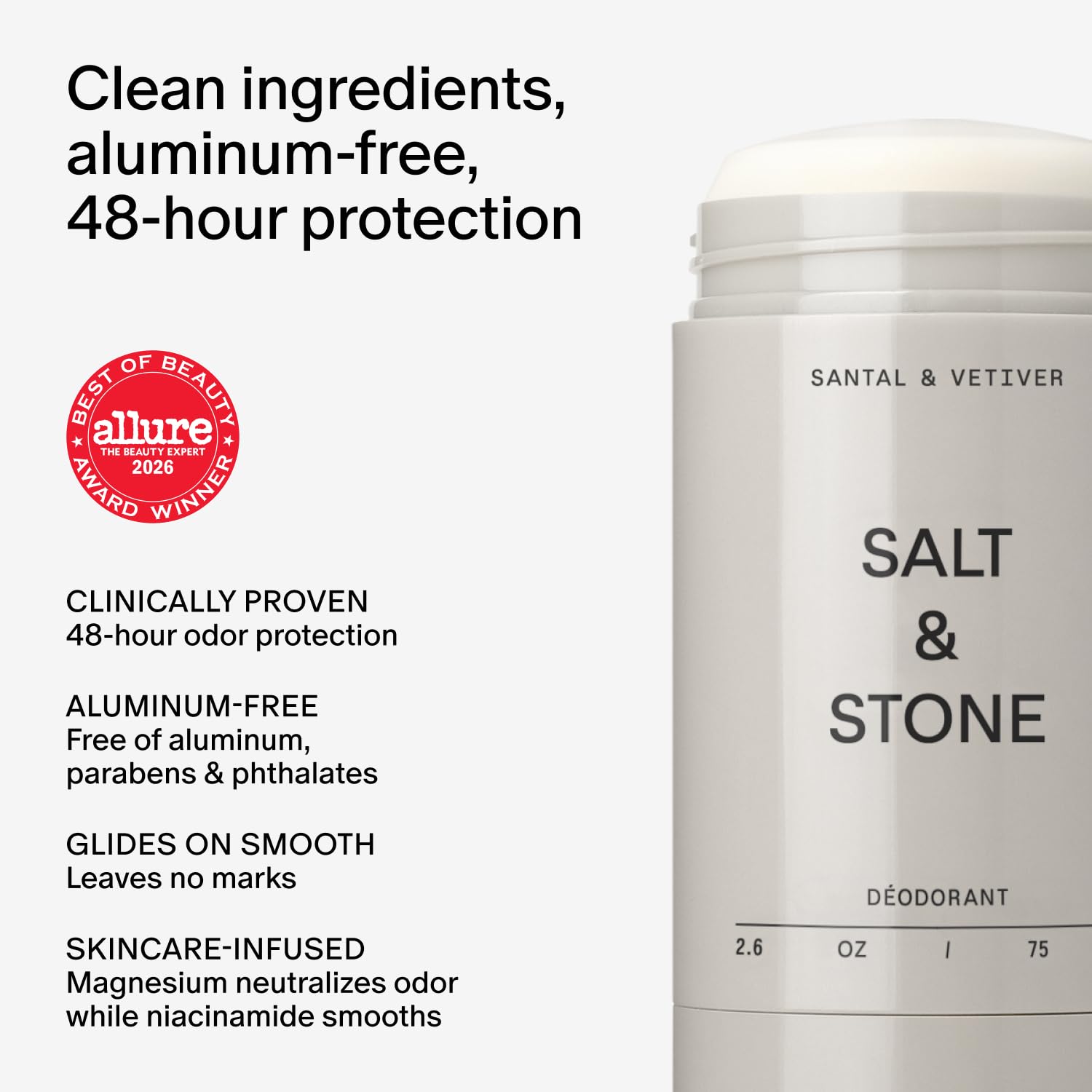 Salt & Stone Deodorant - Santal Vetiver -2 Salt & Stone Deodorant - Santal Vetiver -2
