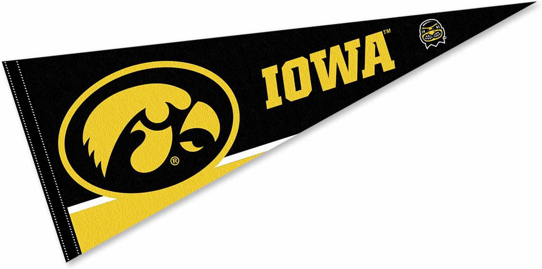 College Flags & Banners Co. Iowa Hawkeyes Pennant Full Size Felt